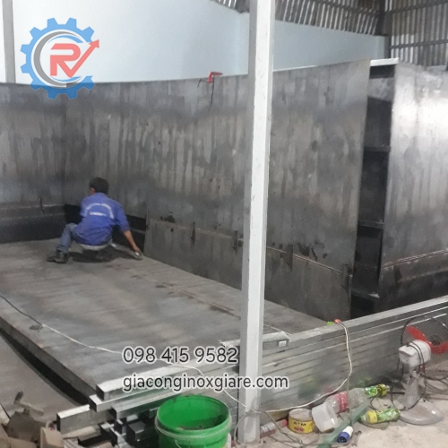 Bồn bể công nghiệp gia công tại xưởng