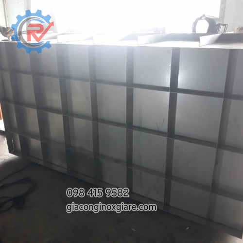 Gia công lắp đặt bể tách mỡ công trình Gigamall Thủ Đức.