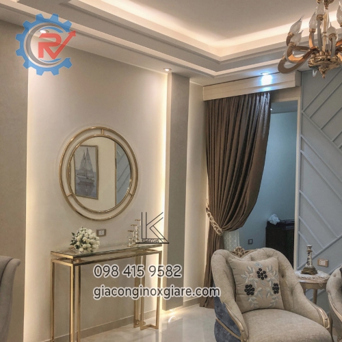 trang trí trần, tường inox mạ PVD tạo điểm nhấn sang trọng