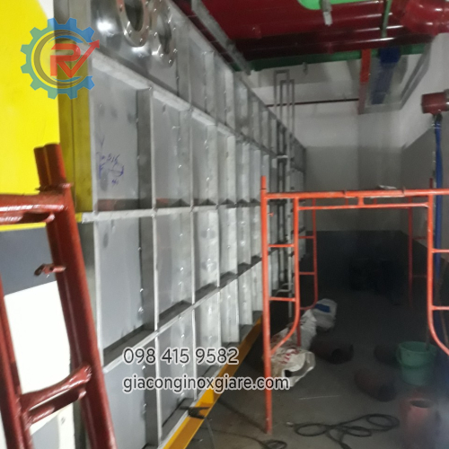 gia công bể chứa inox công nghiệp dung tích lớn