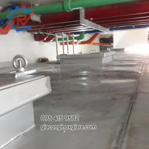 gia công bể chứa inox công nghiệp dung tích lớn