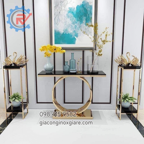Đơn vị gia công bàn Console trang trí inox mạ PVD tại Tp. HCM uy tín.