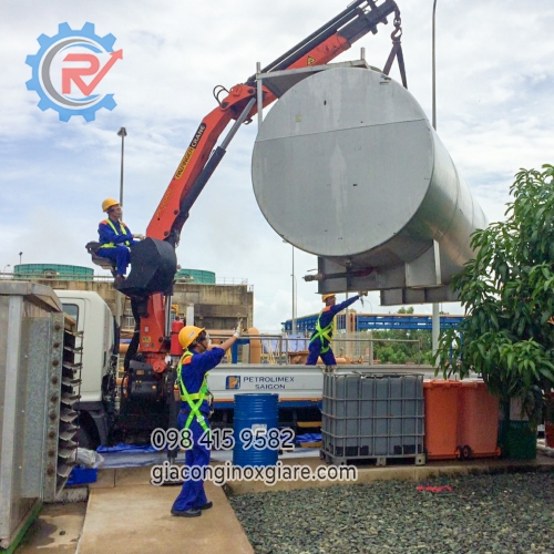 Đơn vị gia công bồn công nghiệp lớn 