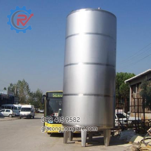 gia công bồn inox công nghiệp theo  yêu cầu