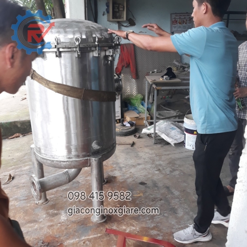 Bồn lõi lọc công nghiệp gia công tại xưởng