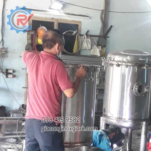 Gia công chế tạo bồn lọc công nghiệp theo yêu cầu