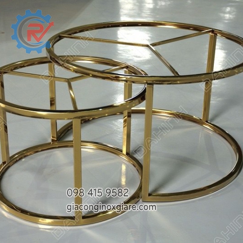 Đơn vị chuyên thiết kế gia công chân bàn inox mạ PVD sang trọng đẳng cấp