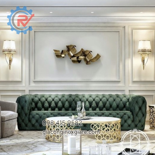 Nhận decor nội thất inox mạ vàng theo phong cách Luxury