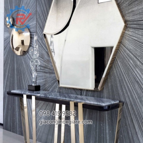 Bộ bàn Console và gương trang trí phòng khách cao cấp