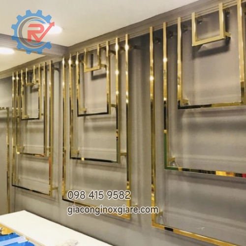 Gia công các sản phẩm inox mạ vàng theo yêu cầu