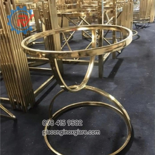 Đơn vị chuyên thiết kế gia công chân bàn inox mạ PVD sang trọng đẳng cấp