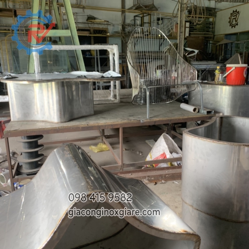 Gia công bàn trà inox theo yêu cầu
